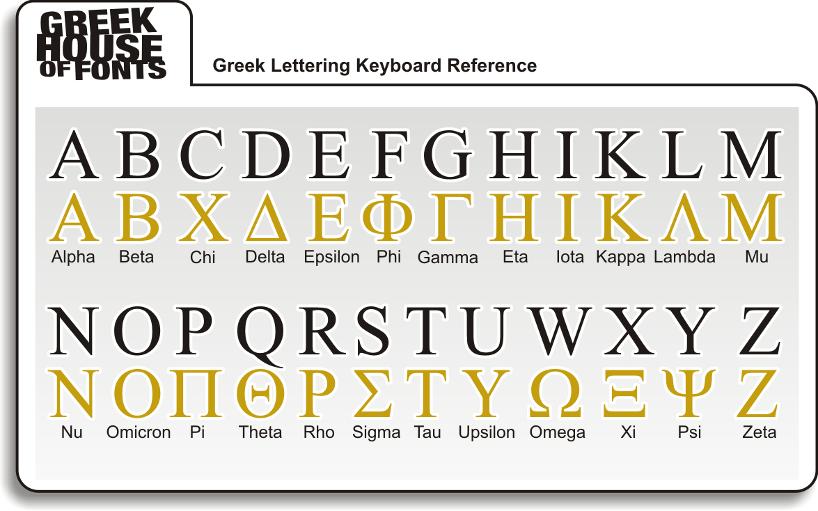free greek alphabet font